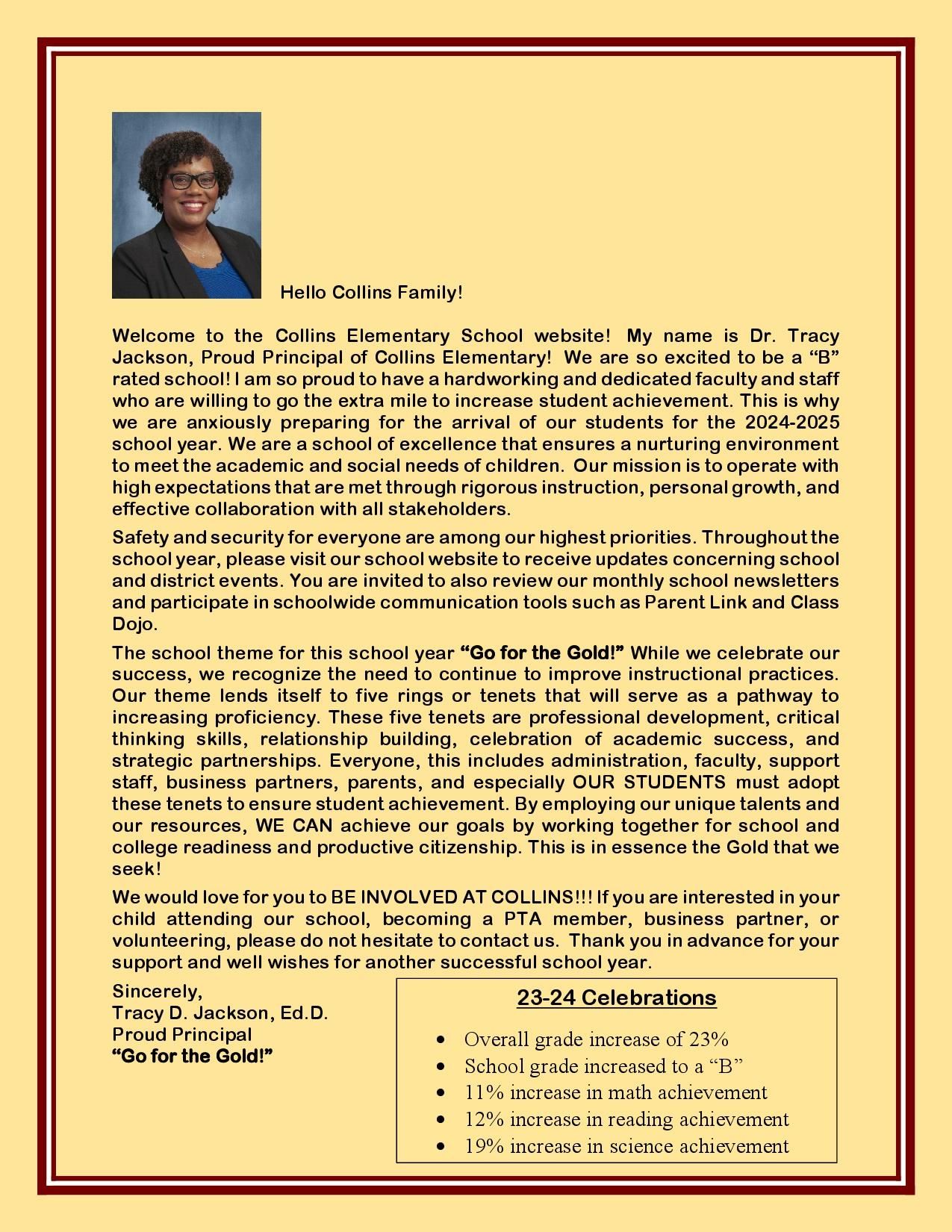 Principals Message